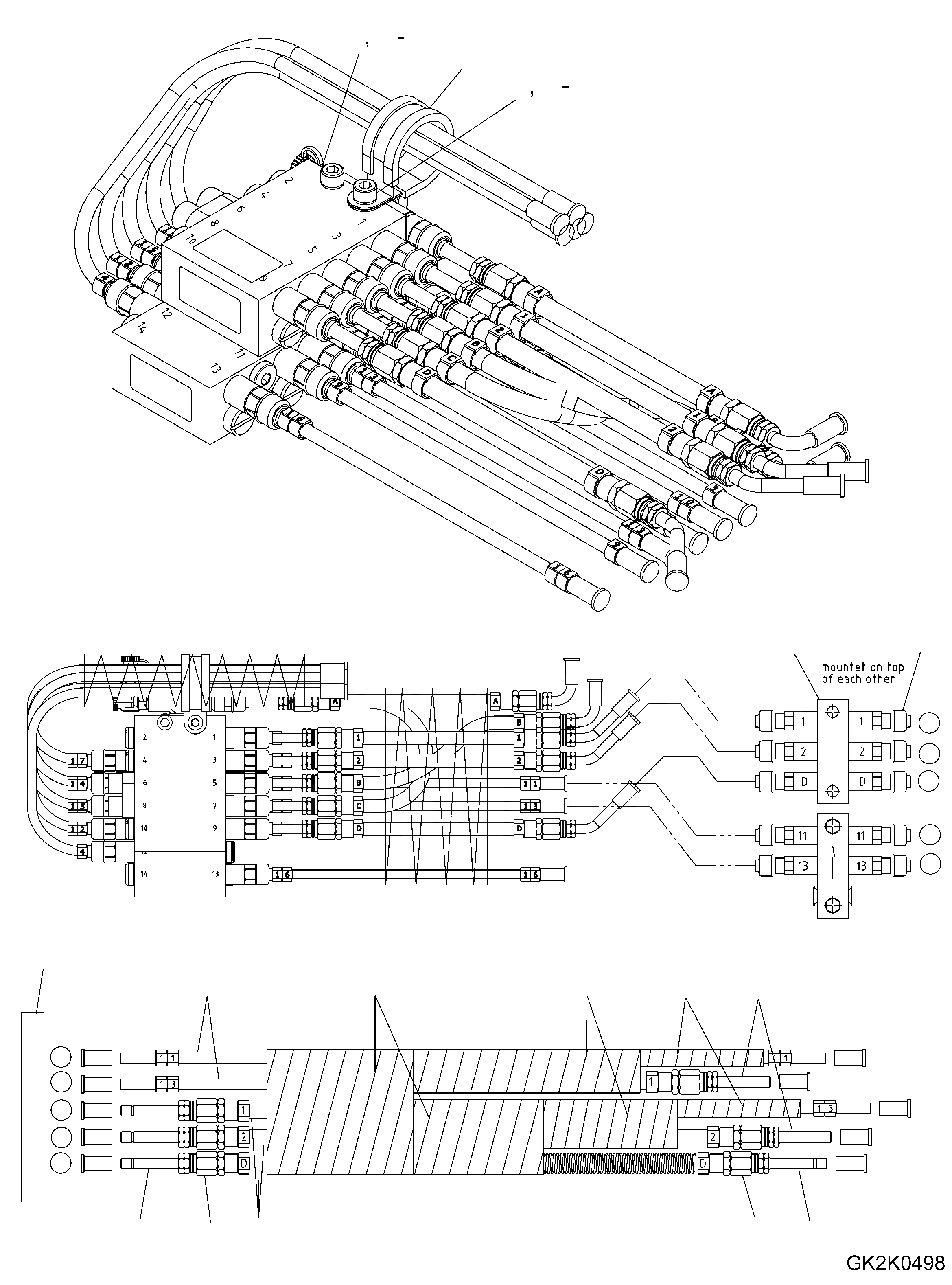 Схема запчастей Komatsu WA320-6 - CENTRAL СМАЗКА СИСТЕМА, ПЕРЕДН. РАМА, ФИДЕР (/) CENTRAL СМАЗКА СИСТЕМА