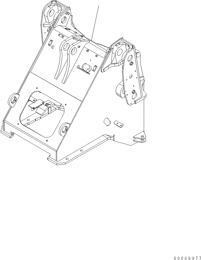 Схема запчастей Komatsu WA320-6 Highlift - ПЕРЕДН. РАМА ПЕРЕДН. РАМА