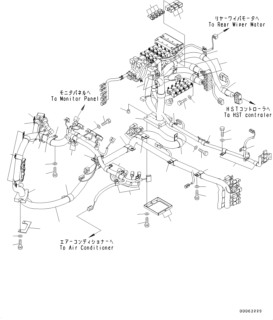 Схема запчастей Komatsu WA320-6 Highlift - КАБИНА ROPS И ОСНОВН. КОНСТРУКЦИЯ ГРУППА, ПОЛ, ПРОВОДКА КАБИНА ROPS И ОСНОВН. КОНСТРУКЦИЯ ГРУППА