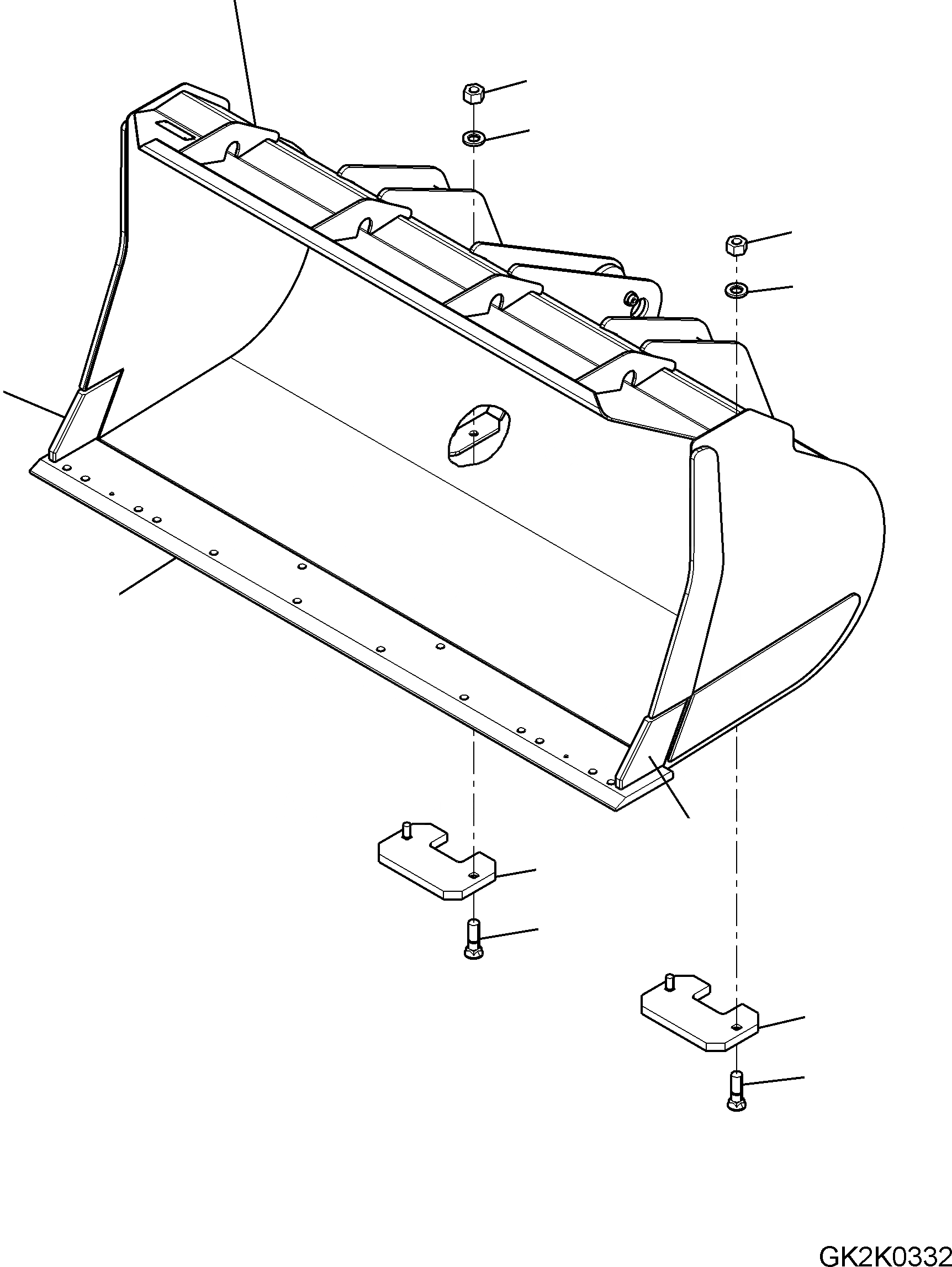 Схема запчастей Komatsu WA320-6 Highlift - КОВШ, БЕЗ TEETH, .7CBM, ТИП-C-ZI КОВШ, БЕЗ TEETH, .7CBM, ТИП-C-ZI