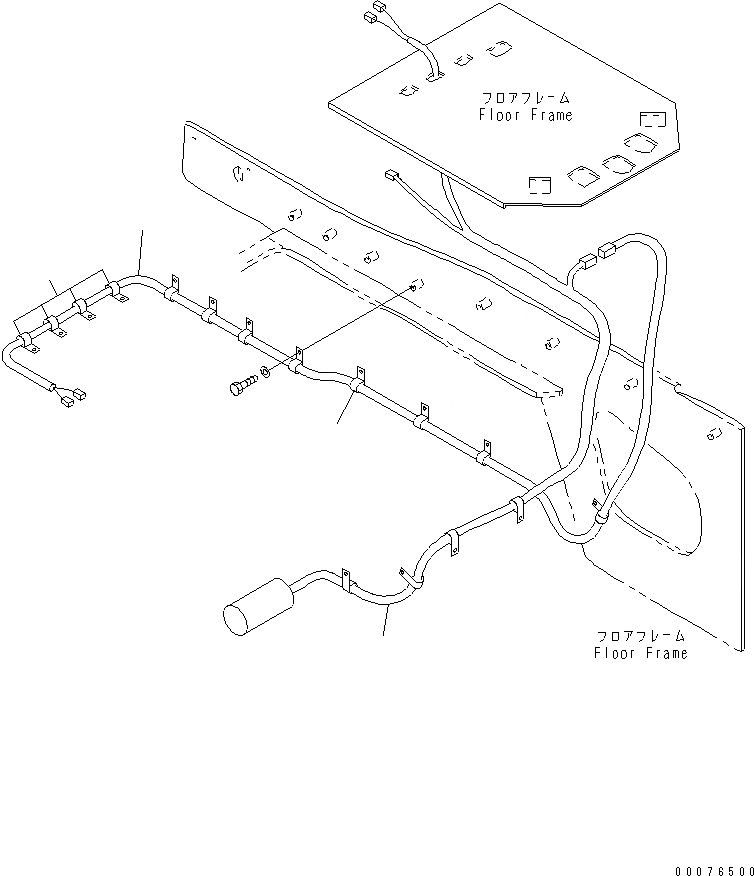 Схема запчастей Komatsu WA380-5L - ПРОВОДКА (WASTE РУКОЯТЬR ВЕНТИЛЯТОР ОХЛАЖДЕНИЯ) ЭЛЕКТРИКА