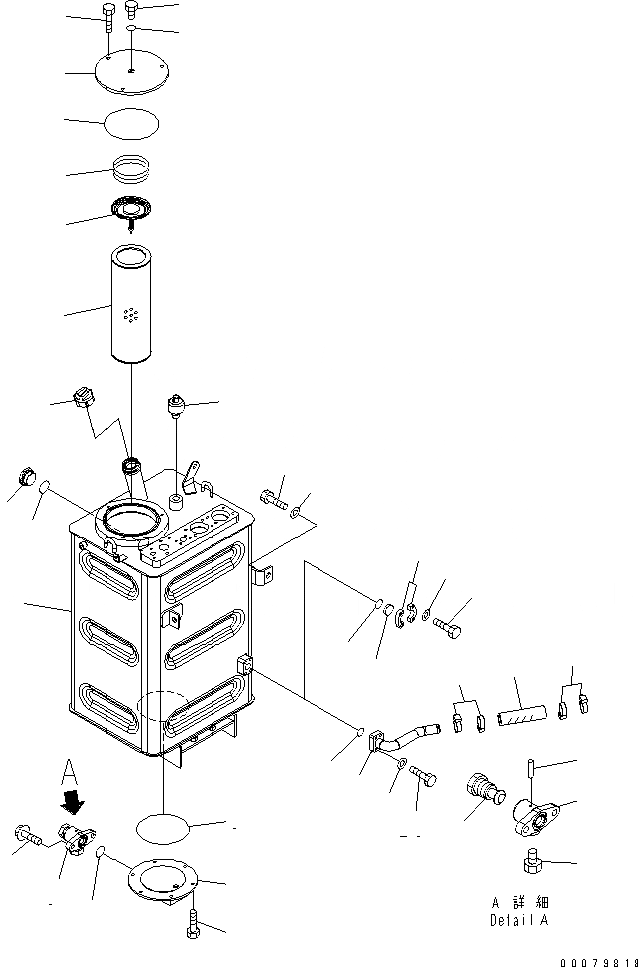 Схема запчастей Komatsu WA380-5L - ГИДР. БАК. ГИДРАВЛИКА