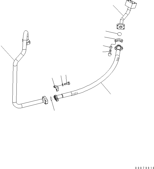 Схема запчастей Komatsu WA380-5L - ГИДРОЛИНИЯ (НАСОС РУЛЕВ. УПРАВЛ-Я ШЛАНГИ) ГИДРАВЛИКА