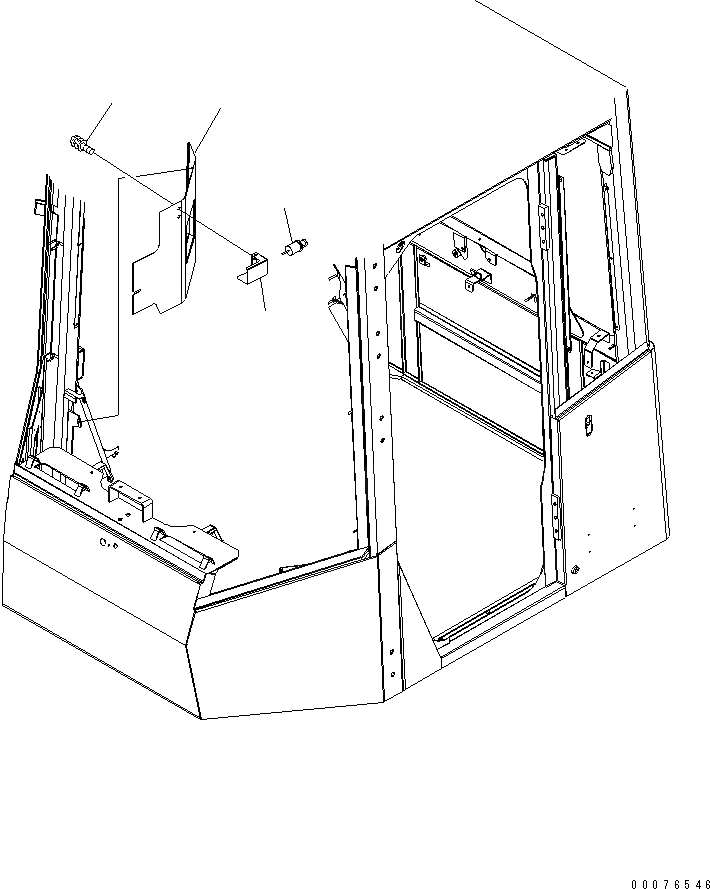 Схема запчастей Komatsu WA380-5L - КАБИНА ROPS (CIGARETTE LIGHTER)(№A-A89) КАБИНА ОПЕРАТОРА И СИСТЕМА УПРАВЛЕНИЯ