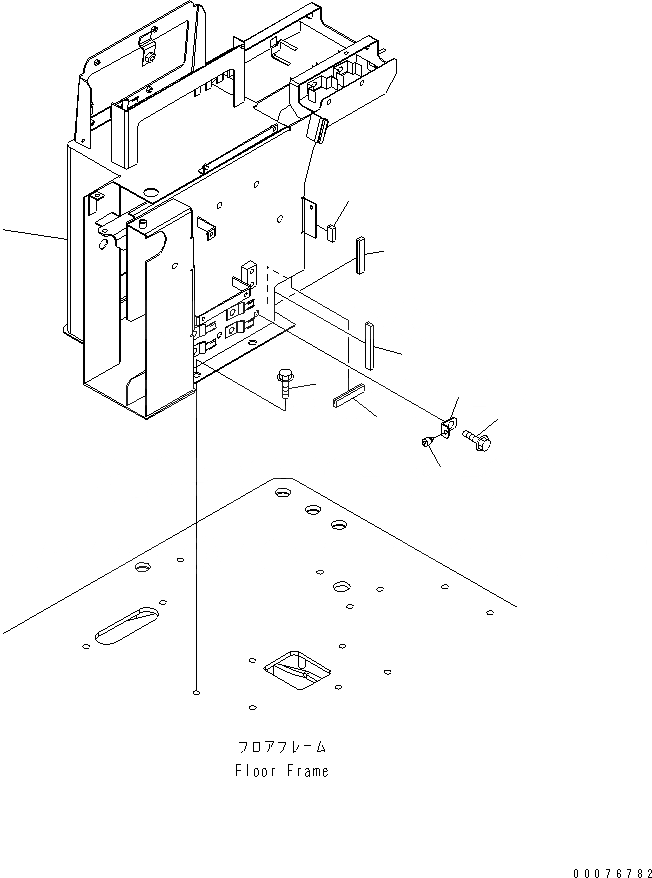 Схема запчастей Komatsu WA380-5L - ОСНОВН. КОНСТРУКЦИЯ (ПРАВ. КОНСОЛЬН. БЛОК) КАБИНА ОПЕРАТОРА И СИСТЕМА УПРАВЛЕНИЯ