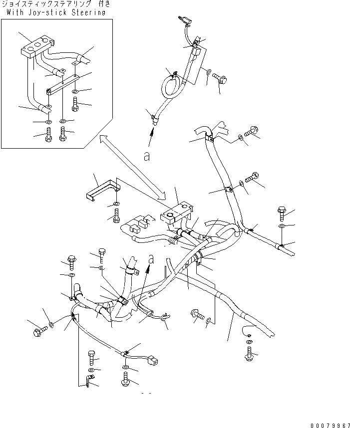 Схема запчастей Komatsu WA380-5L - ОСНОВН. КОНСТРУКЦИЯ (Э/ПРОВОДКА КРЕПЛЕНИЕ) КАБИНА ОПЕРАТОРА И СИСТЕМА УПРАВЛЕНИЯ
