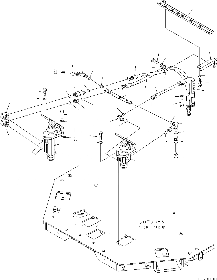 Схема запчастей Komatsu WA380-5L - ОСНОВН. КОНСТРУКЦИЯ (ТОРМОЗН. ГИДРОЛИНИЯS) КАБИНА ОПЕРАТОРА И СИСТЕМА УПРАВЛЕНИЯ