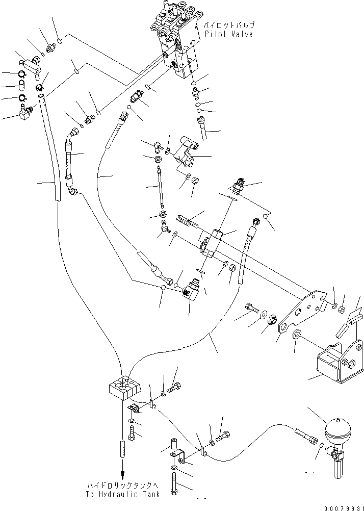 Схема запчастей Komatsu WA380-5L - УПРАВЛЕНИЕ ПОГРУЗКОЙ (БЕЗОПАСН. ЛИНИЯ ЗАКРЫВАЮЩЕГО КЛАПАНА - 3-Х СЕКЦИОНН. КЛАПАН) КАБИНА ОПЕРАТОРА И СИСТЕМА УПРАВЛЕНИЯ