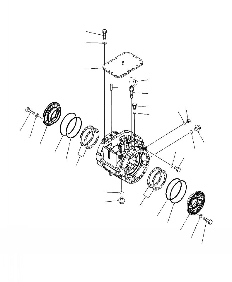 Схема запчастей Komatsu WA380-6 - F-A ПЕРЕДНИЙ МОСТ КОЖУХ МОСТА АКСЕССУАРЫ - STD ДИФФЕРЕНЦ. (/) СИЛОВАЯ ПЕРЕДАЧА И КОНЕЧНАЯ ПЕРЕДАЧА