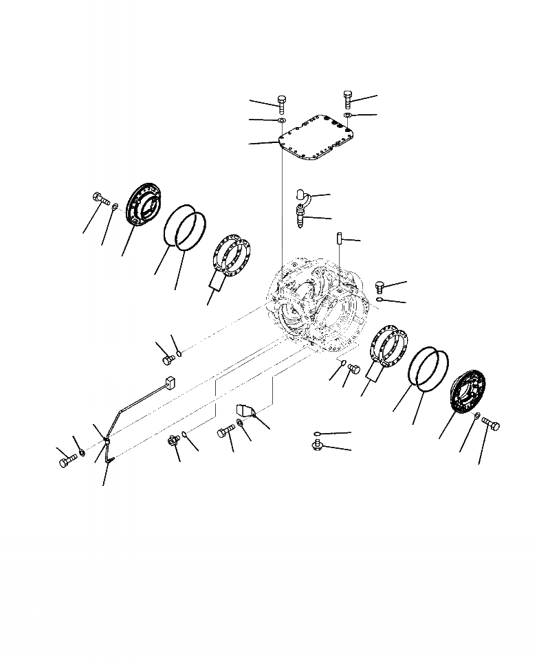 Схема запчастей Komatsu WA380-6 - F-A ЗАДН. МОСТ КОЖУХ МОСТА АКСЕССУАРЫ - STD ДИФФЕРЕНЦ. (/) СИЛОВАЯ ПЕРЕДАЧА И КОНЕЧНАЯ ПЕРЕДАЧА