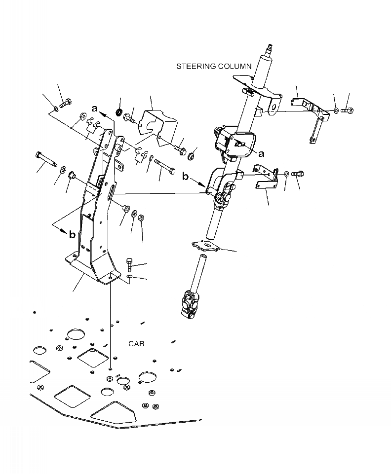 Схема запчастей Komatsu WA380-6 - K-A РУЛЕВ. КОЛОН. КРЕПЛЕНИЕ OPERATORXD S ОБСТАНОВКА И СИСТЕМА УПРАВЛЕНИЯ