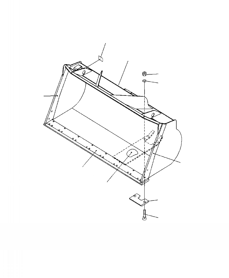 Схема запчастей Komatsu WA380-6 - T-A КОВШ LIGHT МАТЕРИАЛERIAL .8 CU. M. (. CU. M. С РЕЖУЩ. КРОМКОЙ НА БОЛТАХ) РАБОЧЕЕ ОБОРУДОВАНИЕ
