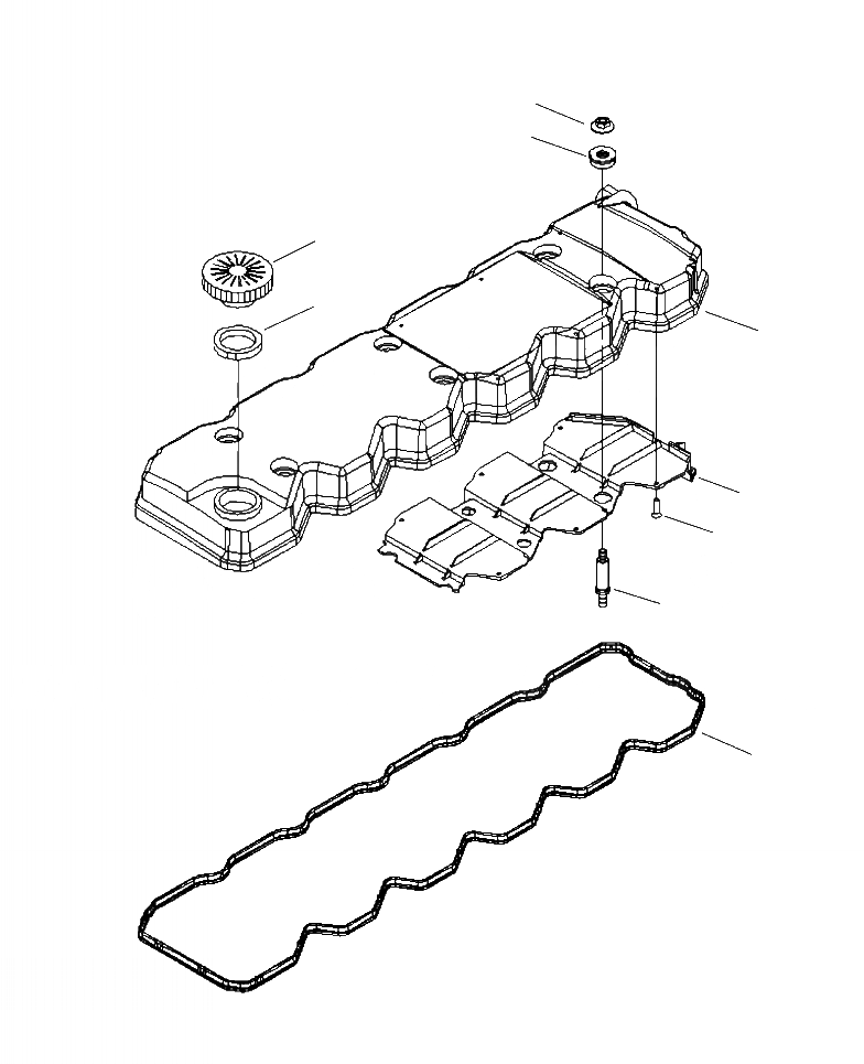 Схема запчастей Komatsu WA380-7 - A-AA ГОЛОВКА ЦИЛИНДРОВ COVER ДВИГАТЕЛЬ