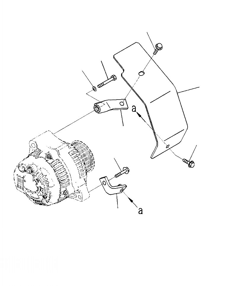 Схема запчастей Komatsu WA380-7 - A9-AA ГЕНЕРАТОР ТЕРМОЗАЩИТА ДВИГАТЕЛЬ