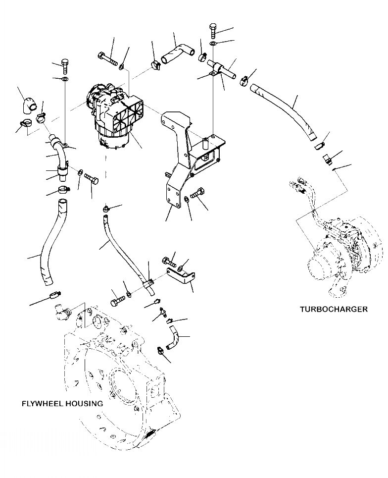 Схема запчастей Komatsu WA380-7 - B-A KOMATSU ЗАКРЫТ.D CRANKКОРПУС ВЕНТИЛЯТОР (KCCV) ТРУБЫ (/) КОМПОНЕНТЫ ДВИГАТЕЛЯ