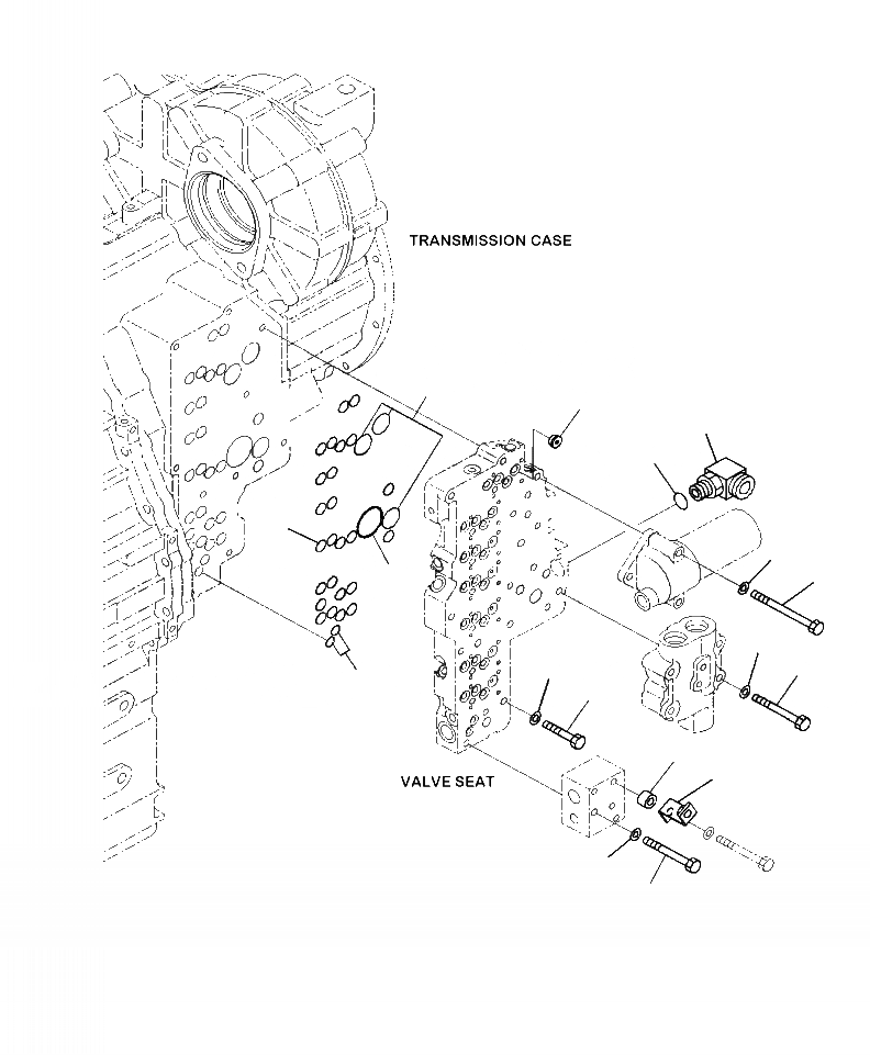 Схема запчастей Komatsu WA380-7 - F-A ТРАНСМИССИЯ ОСНОВН. РАЗГРУЗ. КЛАПАН КРЕПЛЕНИЕ СИЛОВАЯ ПЕРЕДАЧА И КОНЕЧНАЯ ПЕРЕДАЧА