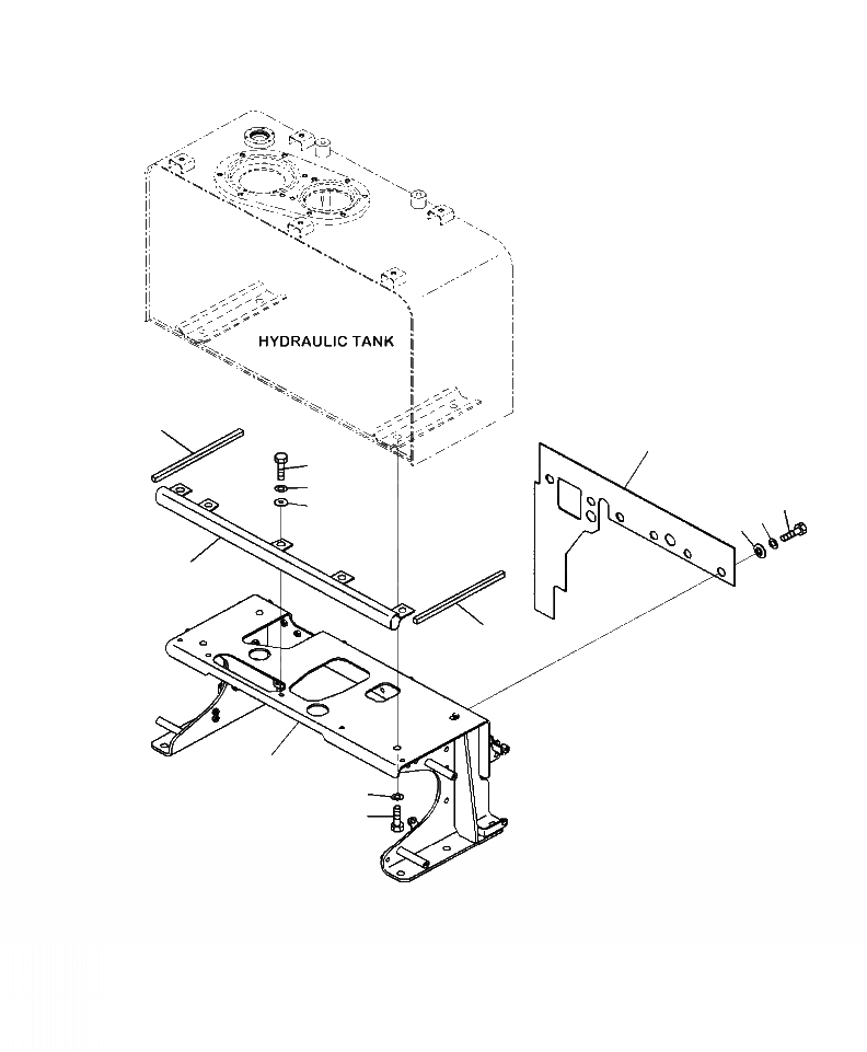 Схема запчастей Komatsu WA380-7 - H-A ГИДР. БАК. КРЕПЛЕНИЕ - БЕЗ ЭКСТРЕНН. РУЛЕВ. УПРАВЛЕНИЕ ГИДРАВЛИКА