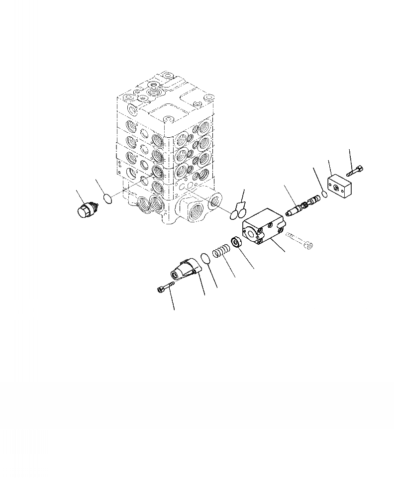 Схема запчастей Komatsu WA380-7 - H-A ОСНОВН. УПРАВЛЯЮЩ. КЛАПАН 3-Х СЕКЦИОНН. КЛАПАН (7/) ГИДРАВЛИКА