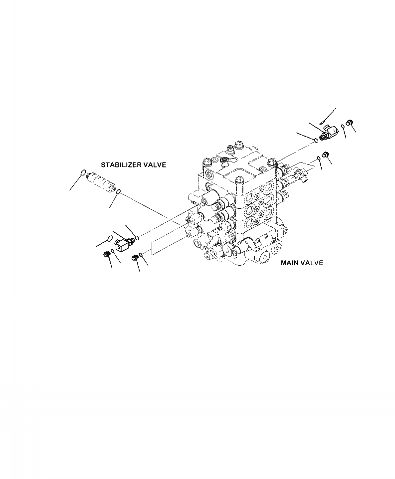 Схема запчастей Komatsu WA380-7 - H-7A ОСНОВН. УПРАВЛЯЮЩ. КЛАПАН PPC ТРУБЫ СОЕДИН-ЕS (3-Х СЕКЦИОНН. КЛАПАН) (/) ГИДРАВЛИКА
