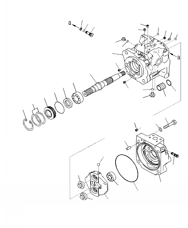 Схема запчастей Komatsu WA380-7 - H-A ГИДР. НАСОС. РАБОЧЕЕ ОБОРУДОВАНИЕ НАСОС (/) ГИДРАВЛИКА
