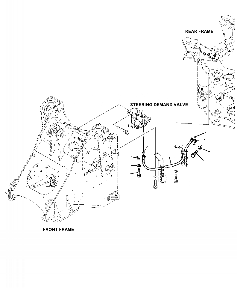 Схема запчастей Komatsu WA380-7 - H-A ГИДРОЛИНИЯ НАСОС РУЛЕВ. УПРАВЛ-Я ЛИНИЯ ГИДРАВЛИКА
