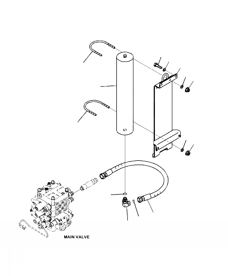 Схема запчастей Komatsu WA380-7 - H-8A ГИДРОЛИНИЯ АККУМУЛЯТОР ГИДРАВЛИКА