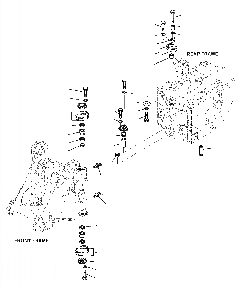 Схема запчастей Komatsu WA380-7 - J-A HINGE ПАЛЕЦS ОСНОВНАЯ РАМА И ЕЕ ЧАСТИ