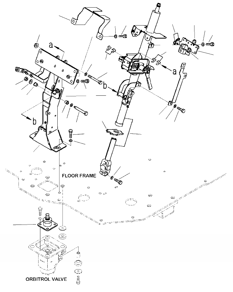 Схема запчастей Komatsu WA380-7 - K-8A РУЛЕВ. КОЛОН. OPERATORXD S ОБСТАНОВКА И СИСТЕМА УПРАВЛЕНИЯ