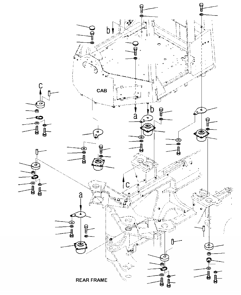 Схема запчастей Komatsu WA380-7 - K-A ПОЛ СУППОРТ OPERATORXD S ОБСТАНОВКА И СИСТЕМА УПРАВЛЕНИЯ