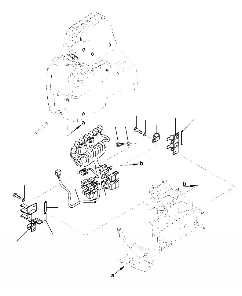 Схема запчастей Komatsu WA380-7 - K-A УПРАВЛЕНИЕ ПОГРУЗКОЙ БЛОК ПРОВОДКА - MONO РЫЧАГ OPERATORXD S ОБСТАНОВКА И СИСТЕМА УПРАВЛЕНИЯ
