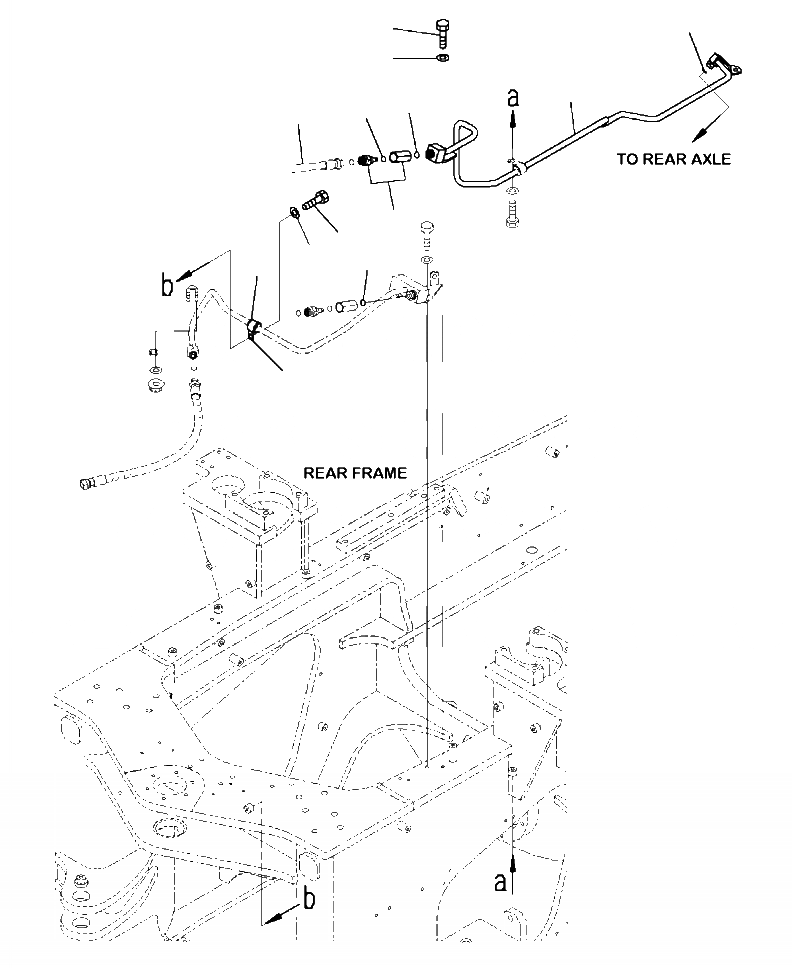 Схема запчастей Komatsu WA380-7 - K-9A УПРАВЛ-Е ТОРМОЗОМ ЗАДН. ТОРМОЗНОЙ КЛАПАН ТРУБЫ OPERATORXD S ОБСТАНОВКА И СИСТЕМА УПРАВЛЕНИЯ