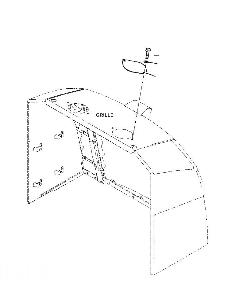 Схема запчастей Komatsu WA380-7 - M-8A КАПОТ РАДИАТОР COVER ЧАСТИ КОРПУСА