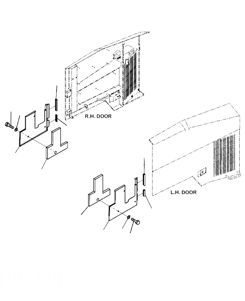 Схема запчастей Komatsu WA380-7 - M-A КАПОТ БАК КРЫШКАС ЗАДН. ПОЛН. КРЫЛО ЧАСТИ КОРПУСА