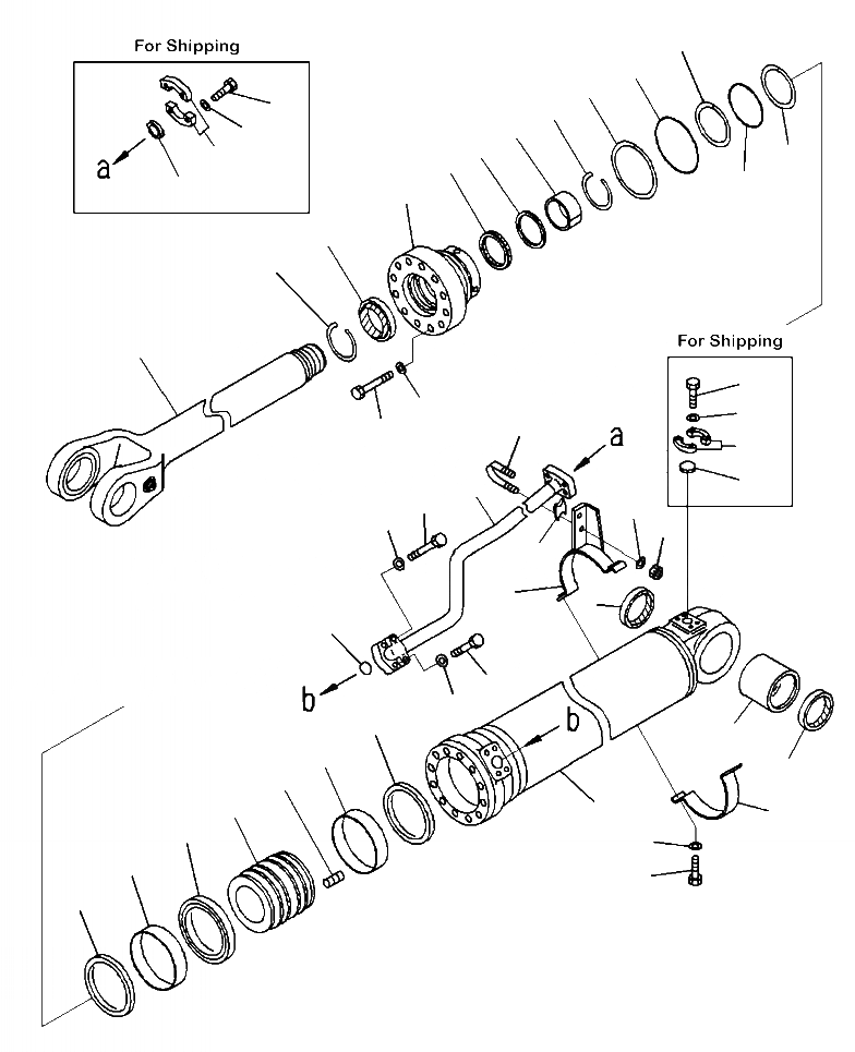 Схема запчастей Komatsu WA380-7 - T-A ЦИЛИНДР ASSEMBLY ПРАВ. СТРЕЛА РАБОЧЕЕ ОБОРУДОВАНИЕ
