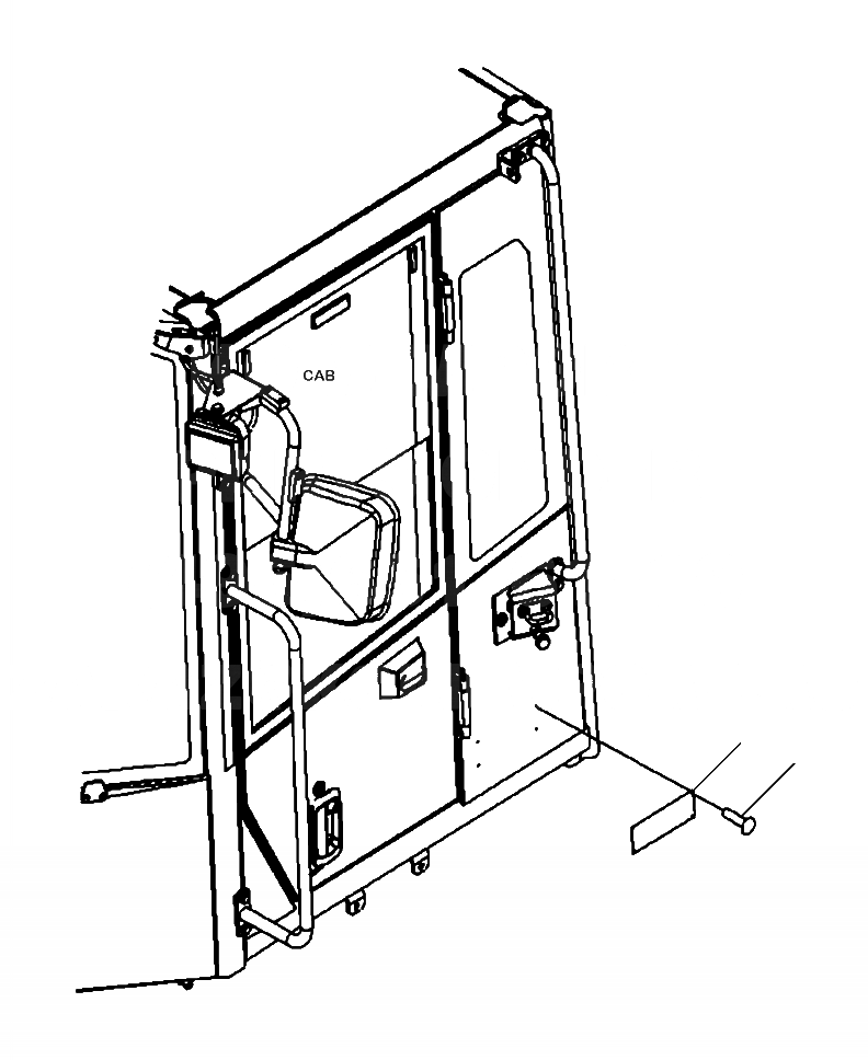 Схема запчастей Komatsu WA380-7 - U-A ROPS/FOPS ПЛАСТИНА МАРКИРОВКА