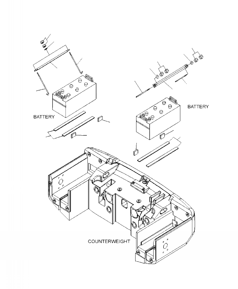 Схема запчастей Komatsu WA380-6 - E-A КОРПУС АККУМУЛЯТОРА ДЕРЖАТЕЛЬ ЭЛЕКТРИКА