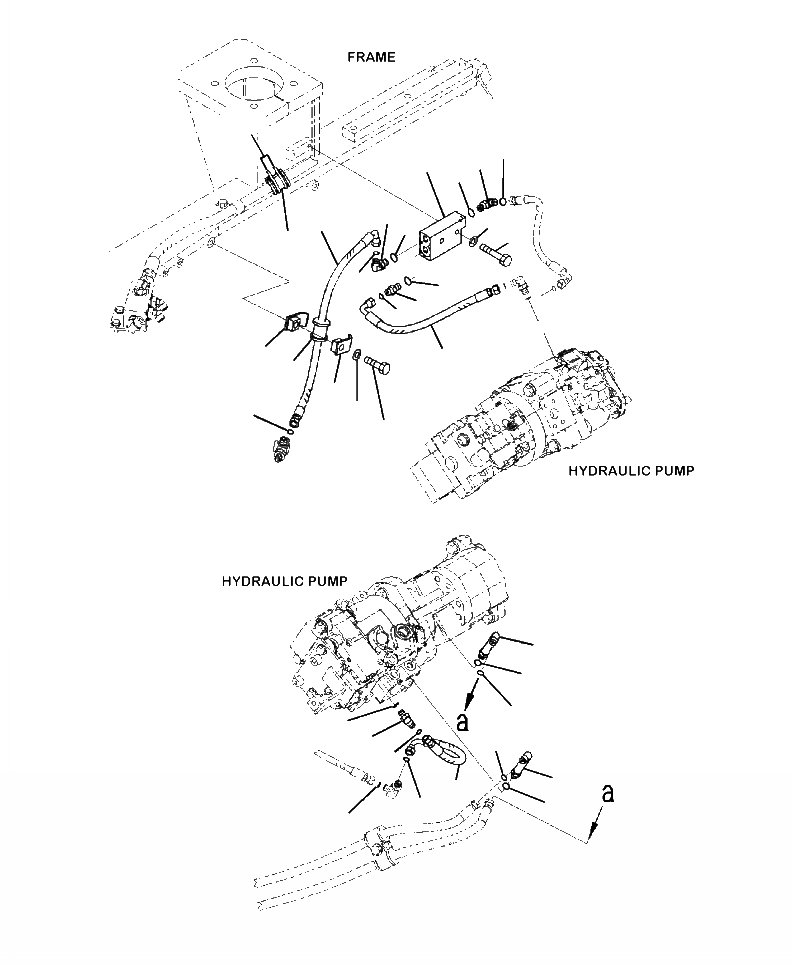 Схема запчастей Komatsu WA380-6 - H-9A ГИДРОЛИНИЯ ВЕНТИЛЯТОР ЛИНИЯ (/) ГИДРАВЛИКА