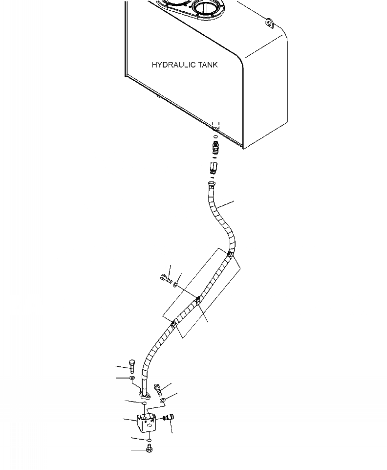 Схема запчастей Komatsu WA380-6 - H-A ГИДРОЛИНИЯ T БЛОК ВОЗВРАТН. ЛИНИЯ ГИДРАВЛИКА