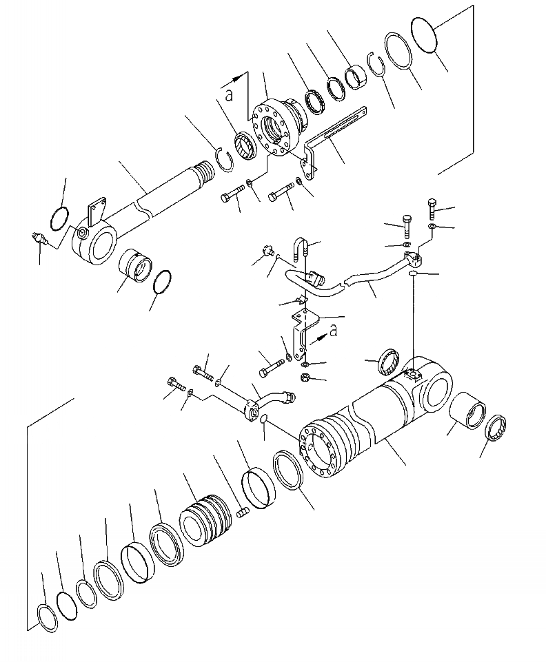Схема запчастей Komatsu WA380-6 - T-A ЦИЛИНДР КОВША РАБОЧЕЕ ОБОРУДОВАНИЕ