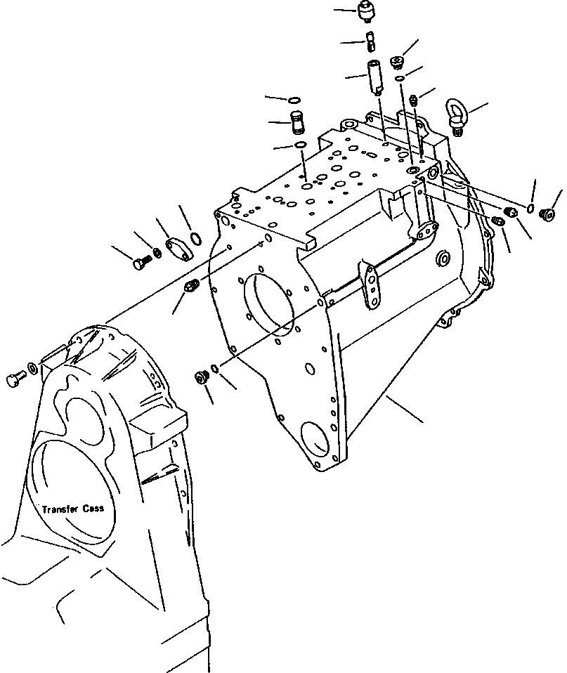 Схема запчастей Komatsu WA380-1LC - FIG NO. КОРПУС ТРАНСМИССИИ ГИДРОТРАНСФОРМАТОР И ТРАНСМИССИЯ