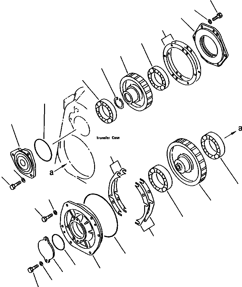 Схема запчастей Komatsu WA380-1LC - FIG NO. ТРАНСМИССИЯ КОРПУС ПЕРЕДАЧИ ВЫХОДНОЙ ВАЛ ГИДРОТРАНСФОРМАТОР И ТРАНСМИССИЯ