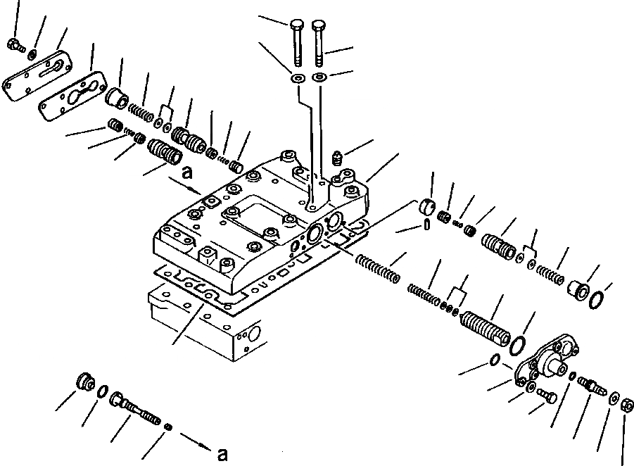 Схема запчастей Komatsu WA380-1LC - FIG NO. ТРАНСМИССИЯ OUTER УПРАВЛЯЮЩ. КЛАПАН ГИДРОТРАНСФОРМАТОР И ТРАНСМИССИЯ