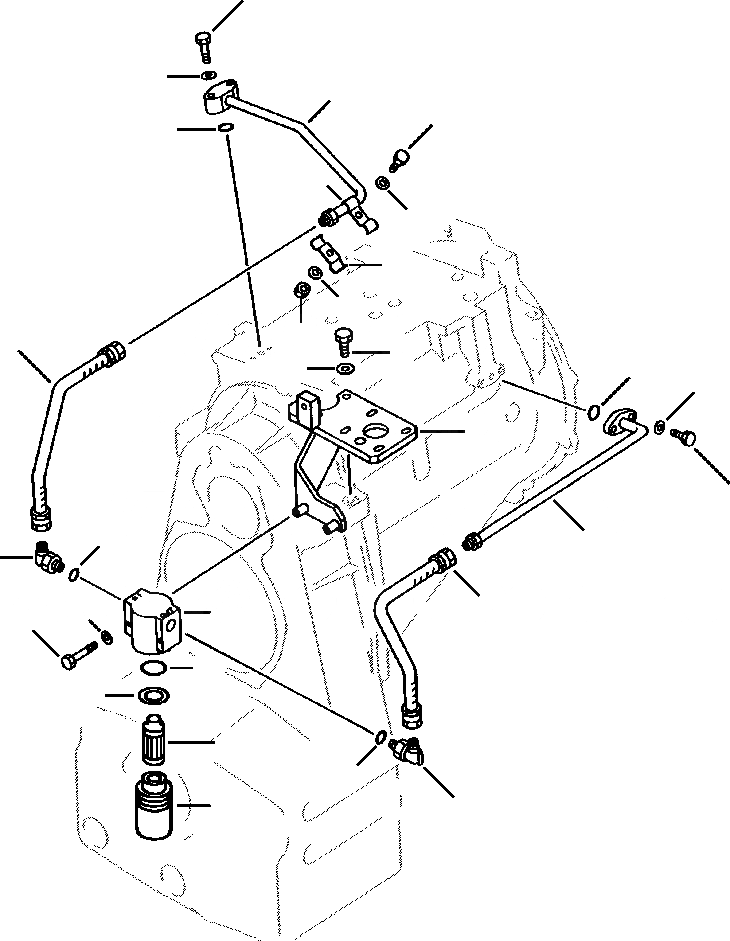 Схема запчастей Komatsu WA380-1LC - FIG NO. ТРАНСМИССИЯ LUBE ЛИНИИ ГИДРОТРАНСФОРМАТОР И ТРАНСМИССИЯ