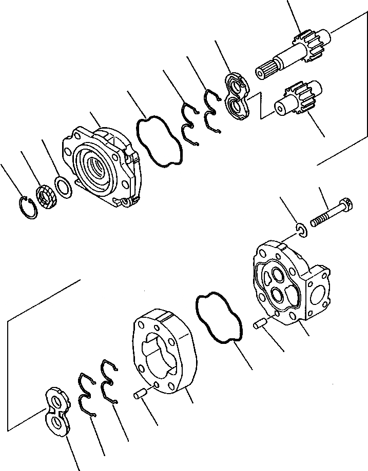 Схема запчастей Komatsu WA380-1LC - FIG NO. ГИДРОТРАНСФОРМАТОР НАСОС ТРАНСМИССИИ ГИДРОТРАНСФОРМАТОР И ТРАНСМИССИЯ