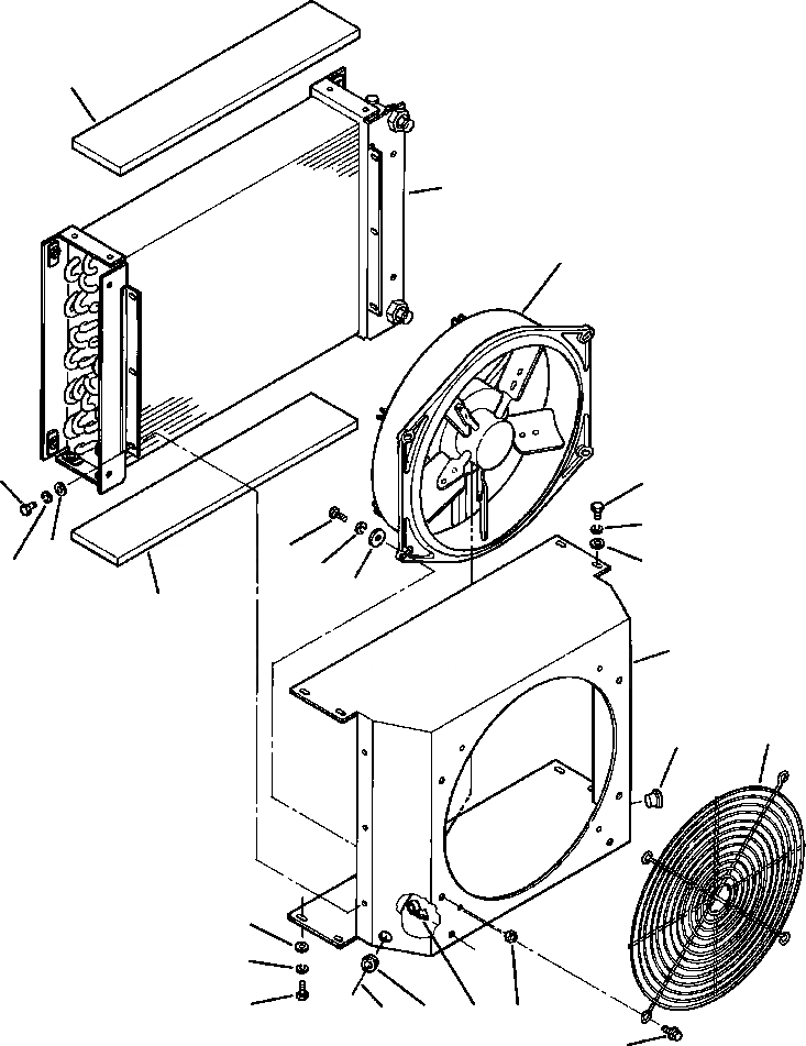 Схема запчастей Komatsu WA380-1LC - FIG NO. КОНДИЦ. КОНДЕНСАТОР заводской номер A, A7 И UP РАМА, ЧАСТИ КОРПУСА & SUPERSTRUCTURE