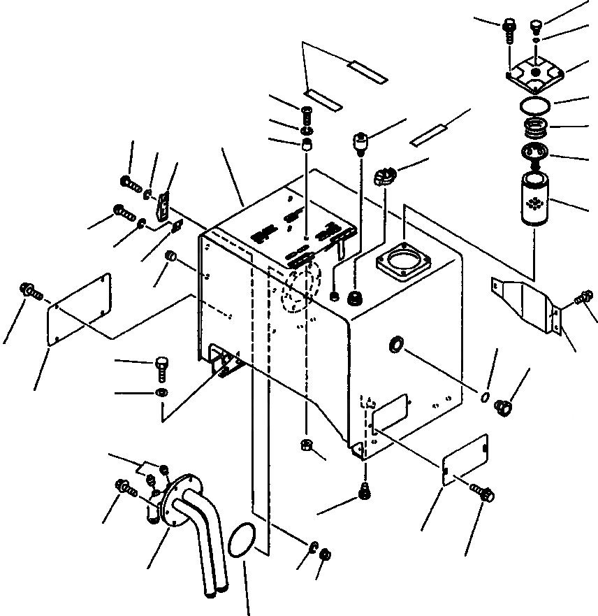 Схема запчастей Komatsu WA380-1LC - FIG NO. ГИДР. БАК. УПРАВЛ-Е РАБОЧИМ ОБОРУДОВАНИЕМ