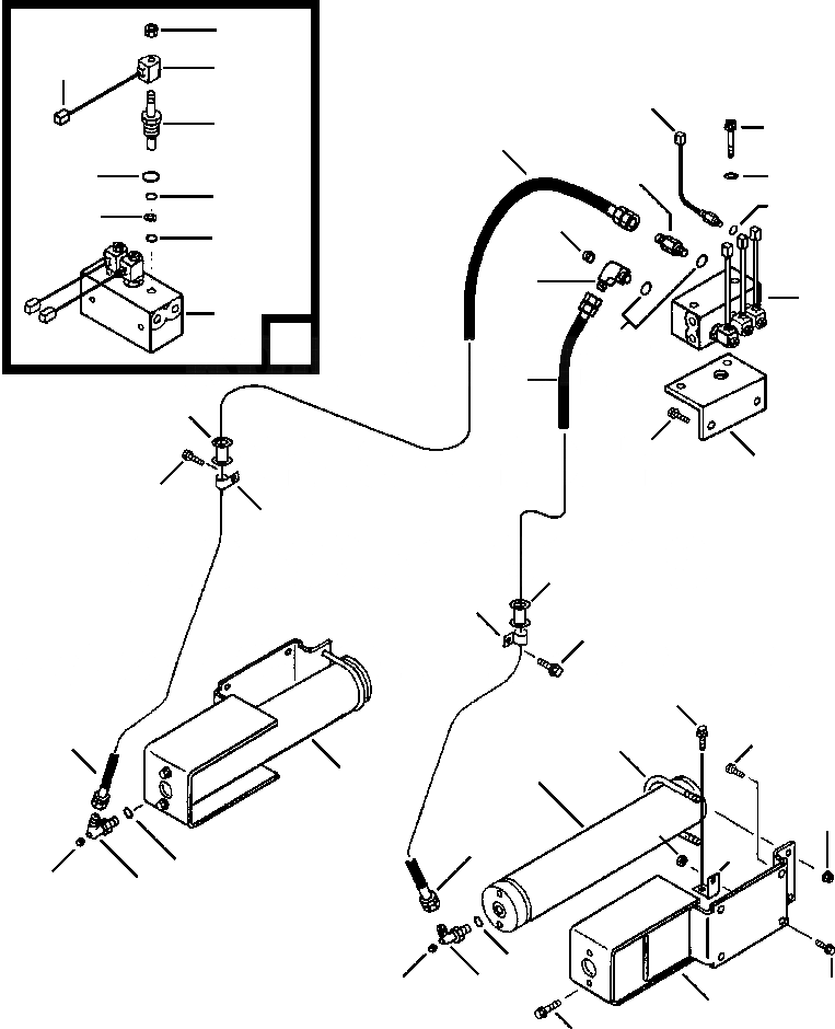 Схема запчастей Komatsu WA380-1LC - FIG NO. ГИДРОЛИНИЯ АККУМУЛЯТОР - СОЛЕНОИДНЫЙ КЛАПАН - ECSS УПРАВЛ-Е РАБОЧИМ ОБОРУДОВАНИЕМ