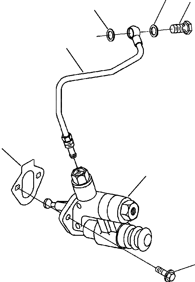 Схема запчастей Komatsu WA380-1LC - НАСОС ПОДКАЧКИ ТОПЛИВА ТОПЛИВН. СИСТЕМА