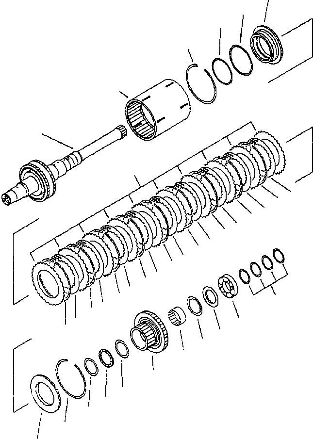 Схема запчастей Komatsu WA380-3L - ТРАНСМИССИЯ ПЕРЕД. МУФТА -