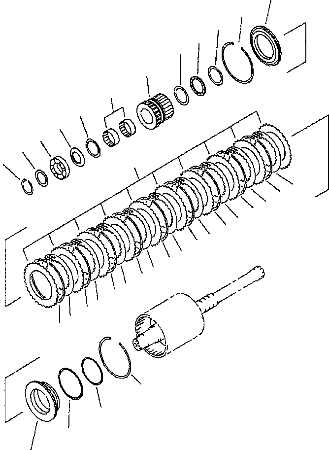 Схема запчастей Komatsu WA380-3L - ТРАНСМИССИЯ РЕВЕРС МУФТА -